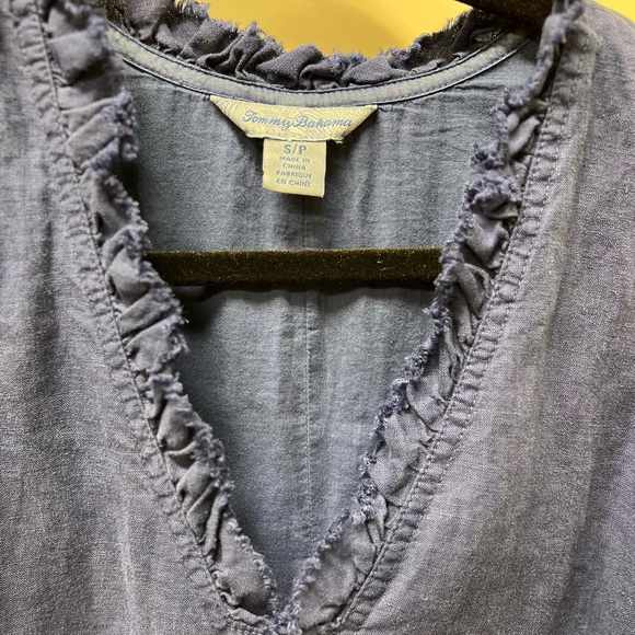 Tommy Bahama linen/cotton navy dress S/P - Picture 8 of 8